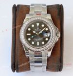 (ROF) Best Replica Rolex Yacht-Master Gray Dial Diamond - Custom Luxury watches
